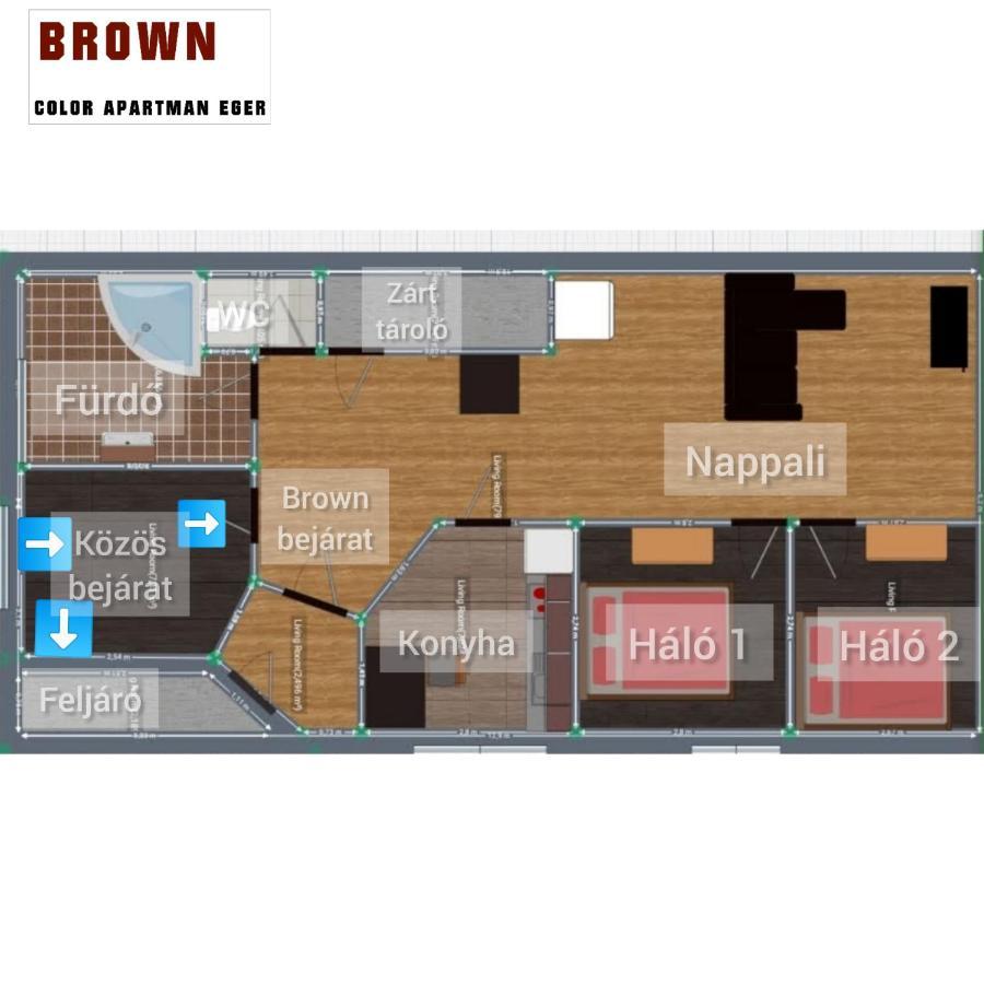 Color Apartmanok Eger Ngoại thất bức ảnh