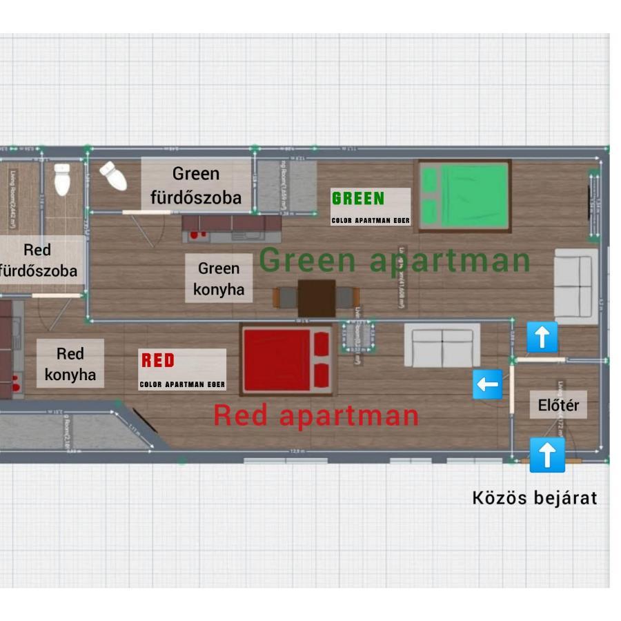 Color Apartmanok Eger Ngoại thất bức ảnh